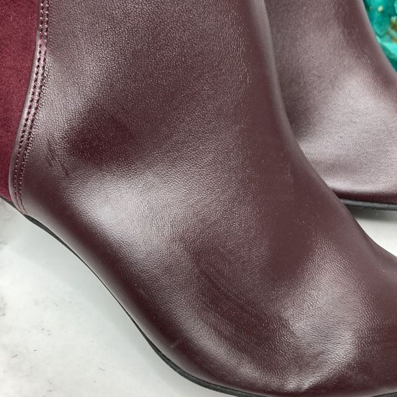ALFANI Hakuu Dark Berry Step 'N Flex Dress Boots 7.5M - Picture 7 of 12